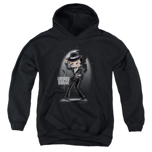 Betty Boop Vegas Baby-youth Pull-over Hoodie - Black