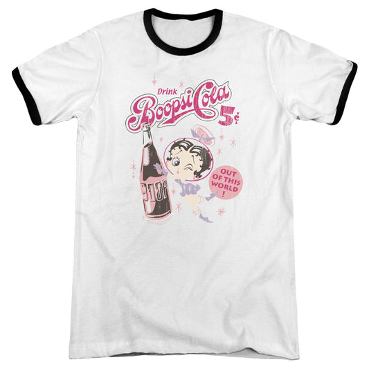 Betty Boop - Boopsi Cola - Adult Ringer - White/black