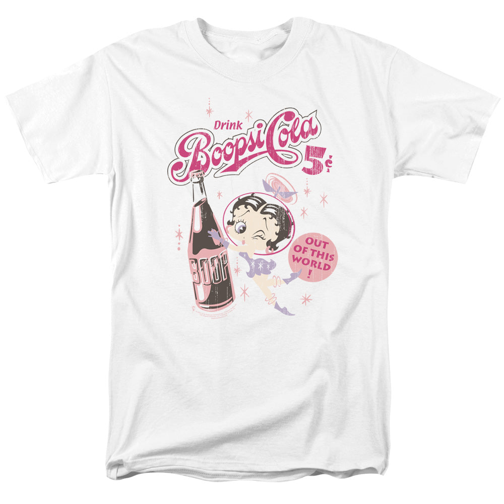 Betty Boop - Boopsi Cola - Short Sleeve Adult 18/1 - White T-shirt
