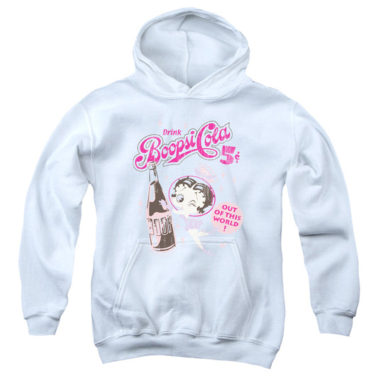 Betty Boop - Boopsi Cola - Youth Pull-over Hoodie - White