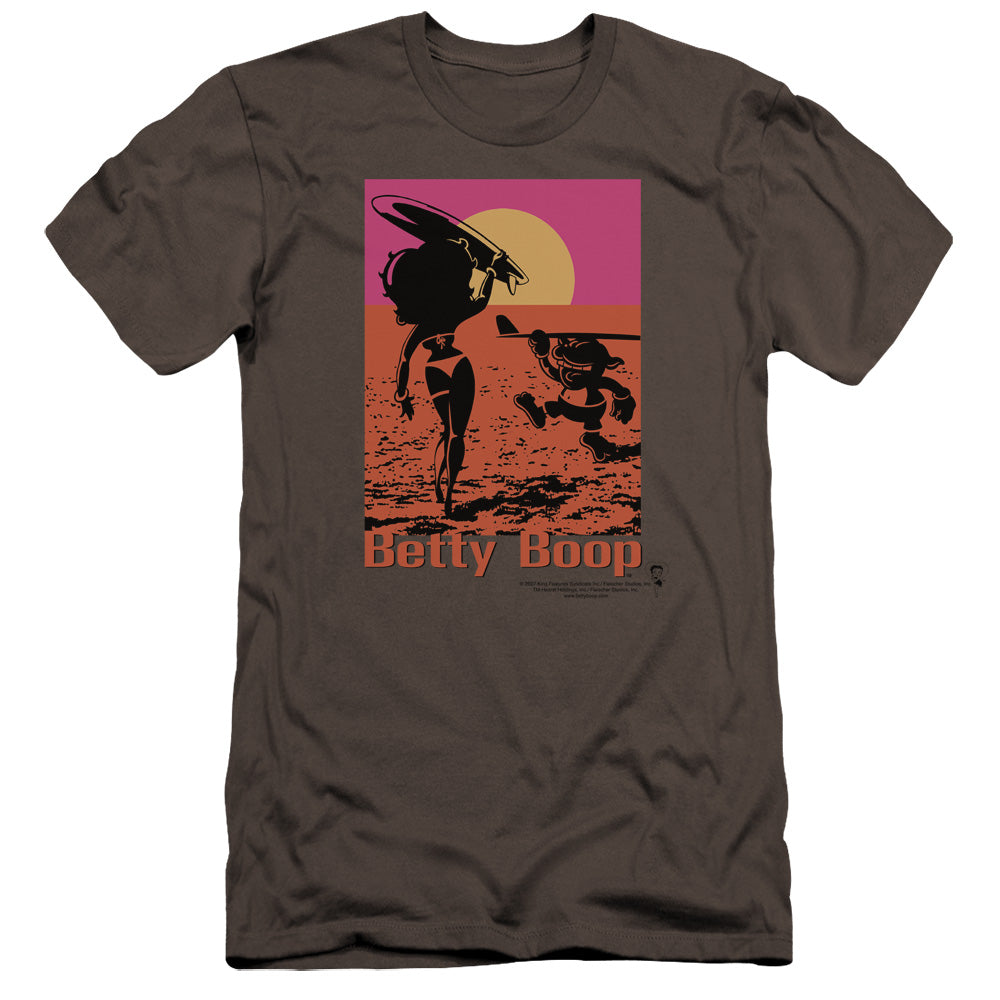 Betty Boop - Summer-premuim Canvas Adult Slim Fit 30/1 - Charcoal