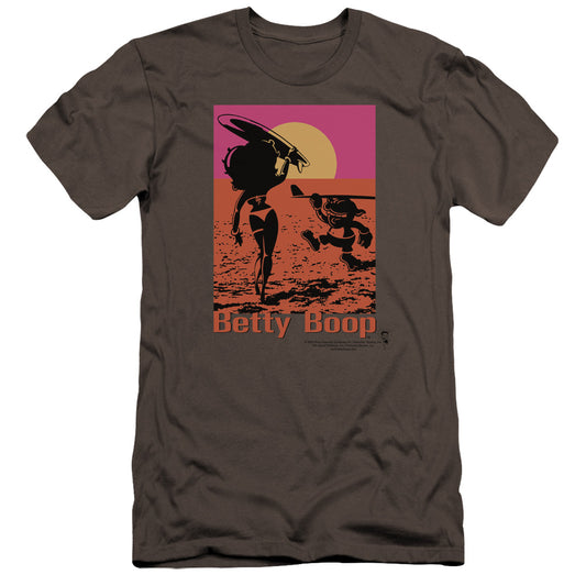 Betty Boop - Summer-premuim Canvas Adult Slim Fit 30/1 - Charcoal