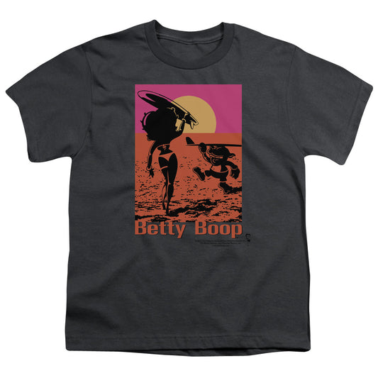 Betty Boop - Summer - Short Sleeve Youth 18/1 - Charcoal T-shirt
