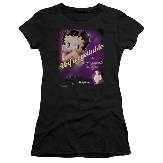 Betty Boop - Unforgettable - Short Sleeve Junior Sheer - Black T-shirt
