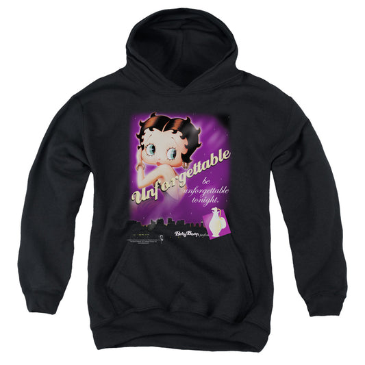 Betty Boop - Unforgettable - Youth Pull-over Hoodie - Black