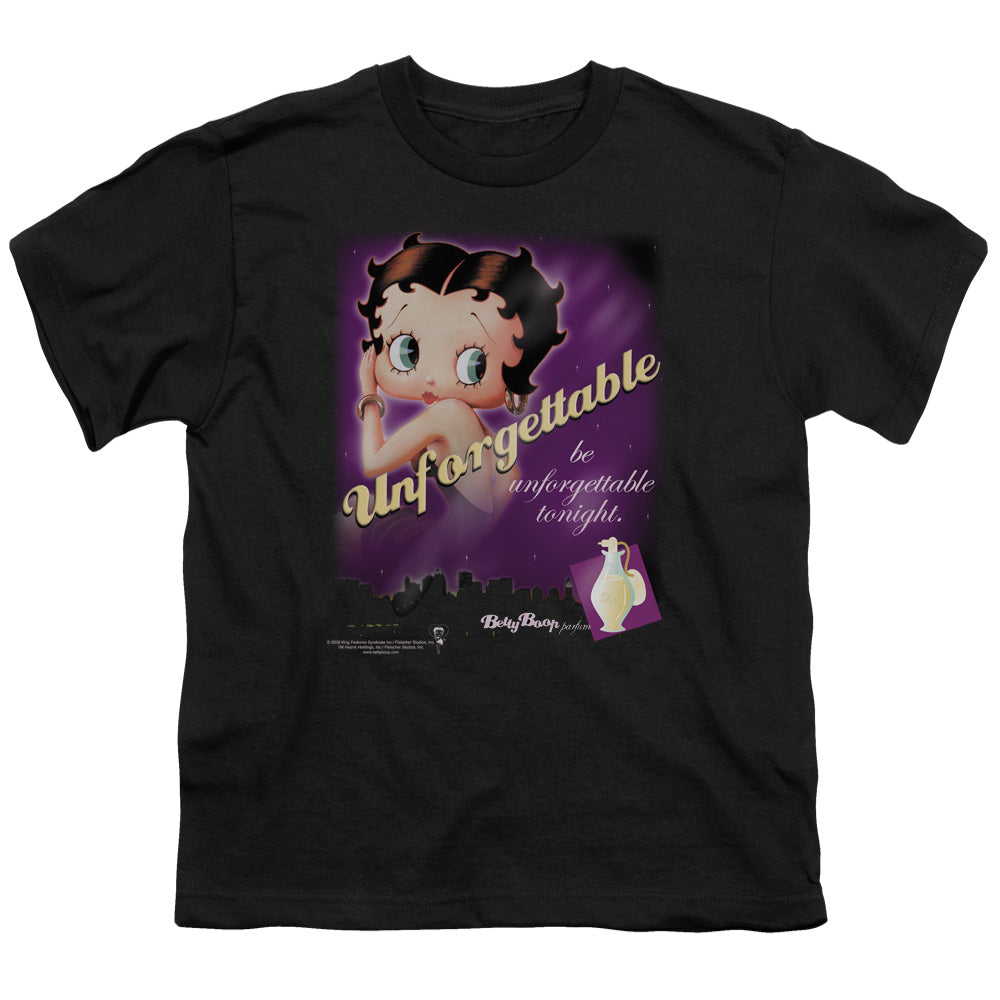 Betty Boop - Unforgettable - Short Sleeve Youth 18/1 - Black T-shirt