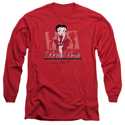 Betty Boop - Timeless Beauty - Long Sleeve Adult 18/1 - Red T-shirt