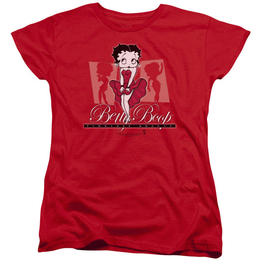 Betty Boop - Timeless Beauty - Short Sleeve Womens Tee - Red T-shirt