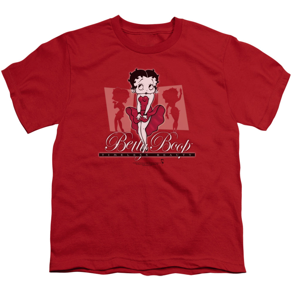 Betty Boop - Timeless Beauty - Short Sleeve Youth 18/1 - Red T-shirt