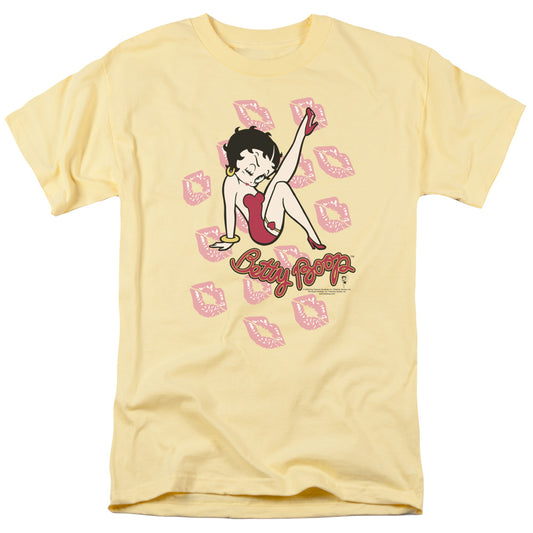 Betty Boop - Kisses - Short Sleeve Adult 18/1 - Banana T-shirt