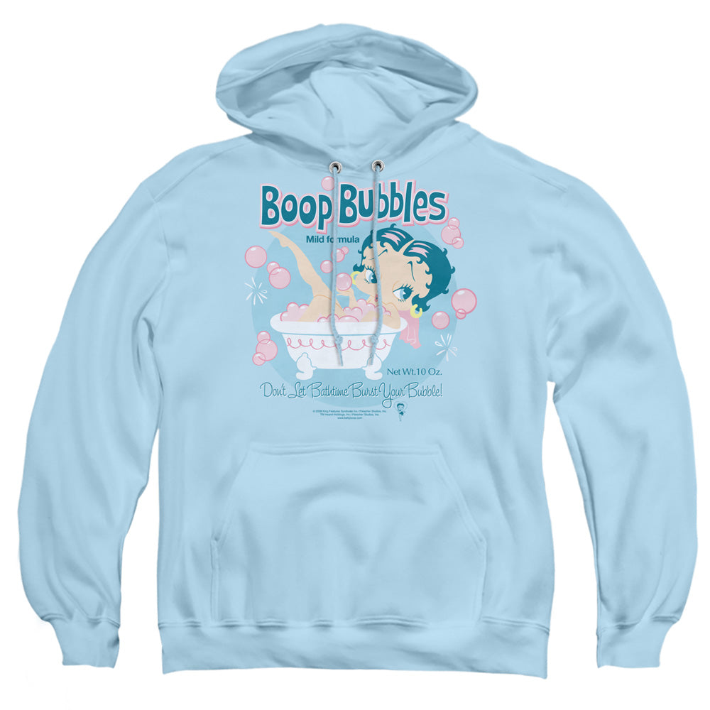 Betty Boop - Boop Bubbles - Adult Pull-over Hoodie - Light Blue