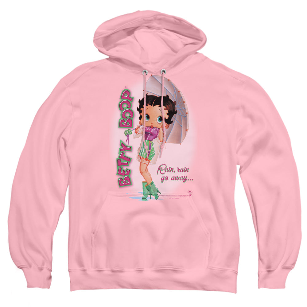 Betty Boop - Rain Rain Go Away - Adult Pull-over Hoodie - Pink