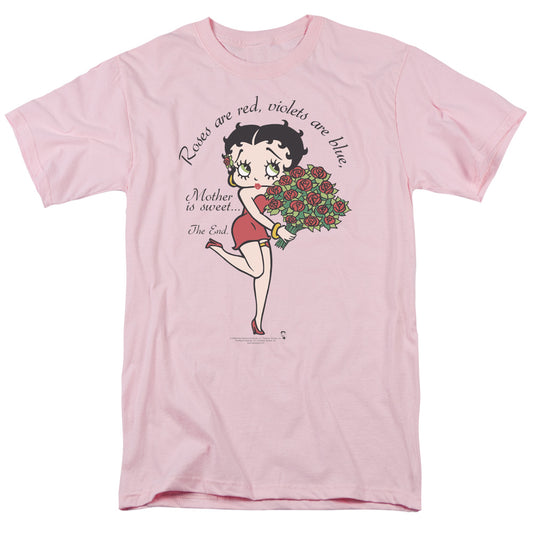 Betty Boop - Mother Is Sweet - Short Sleeve Adult 18/1 - Pink T-shirt