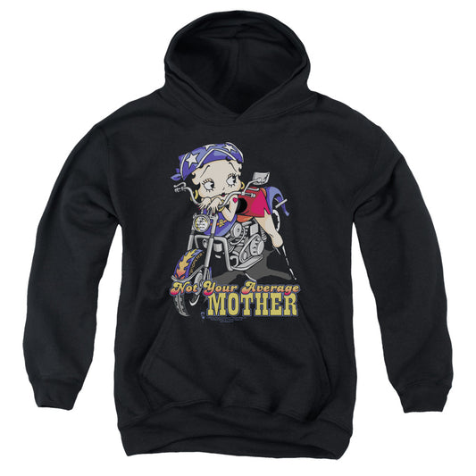 Betty Boop - Not Your Average Mother - Youth Pull-over Hoodie - Black