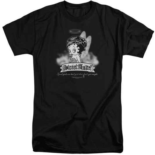 Betty Boop - Street Angel - Short Sleeve Adult Tall - Black T-shirt