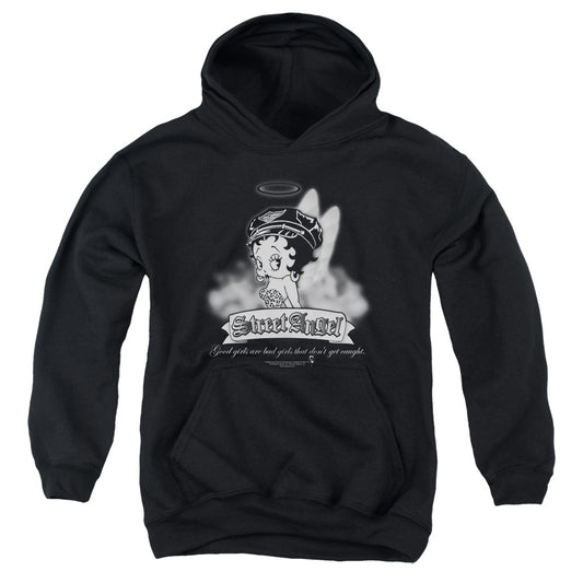 Betty Boop - Street Angel - Youth Pull-over Hoodie - Black