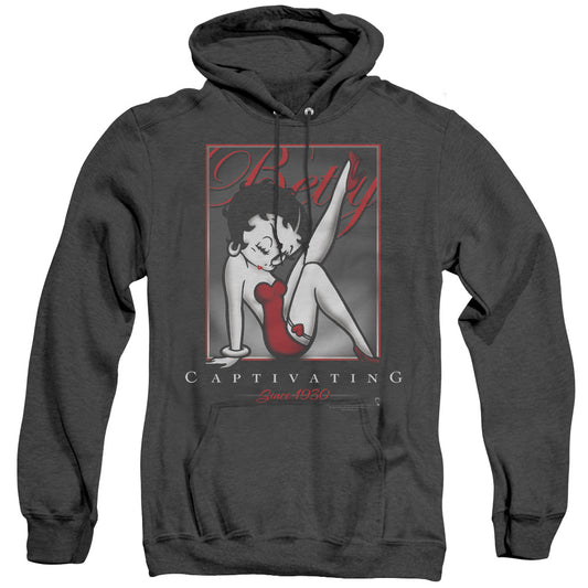 Betty Boop - Captivating - Adult Heather Hoodie - Black