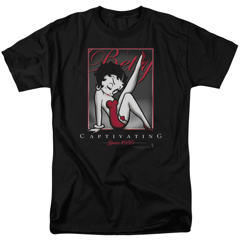 Betty Boop - Captivating - Short Sleeve Adult 18/1 - Black T-shirt