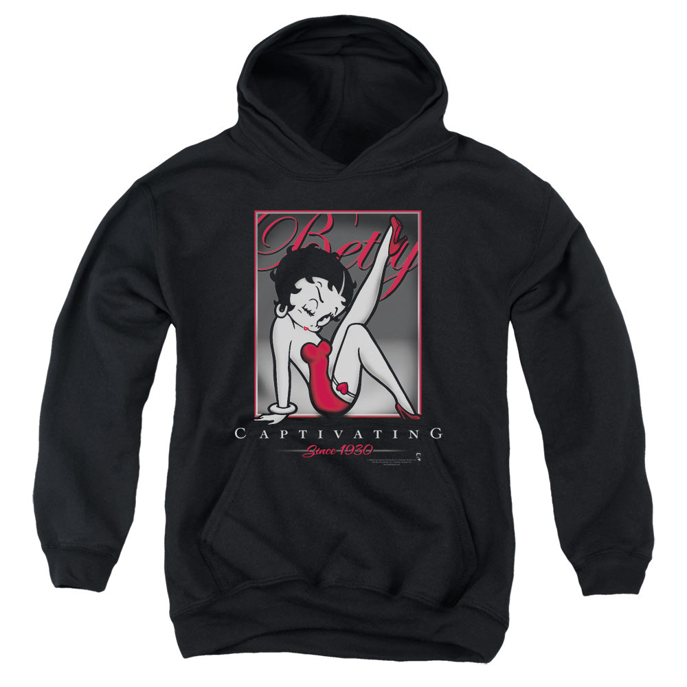 Betty Boop - Captivating - Youth Pull-over Hoodie - Black