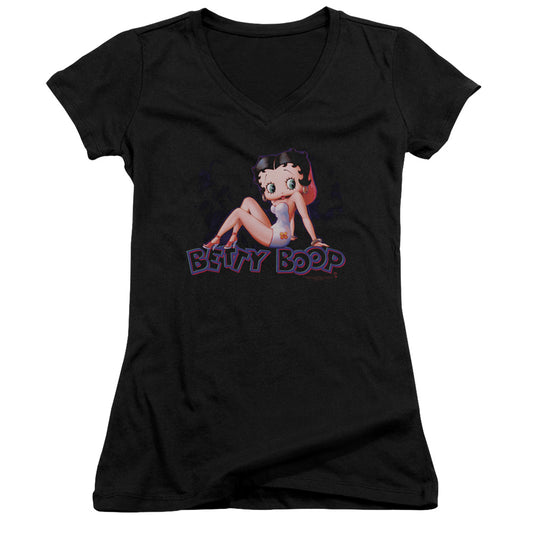Betty Boop - Glowing - Junior V-neck - Black