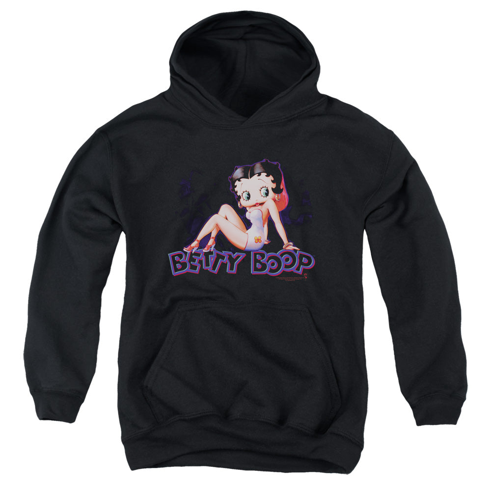 Betty Boop - Glowing - Youth Pull-over Hoodie - Black