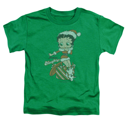 Betty Boop - Define Naughty - Short Sleeve Toddler Tee - Kelly Green T-shirt