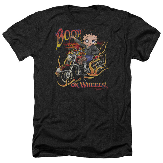 Betty Boop - On Wheels - Adult Heather-black