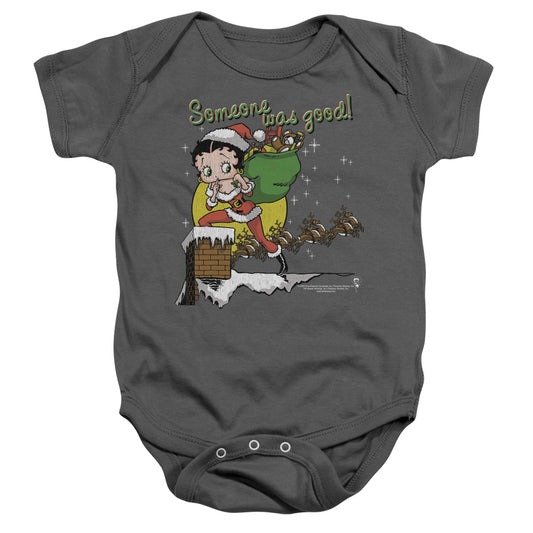 Betty Boop - Chimney-infant Snapsuit - Charcoal