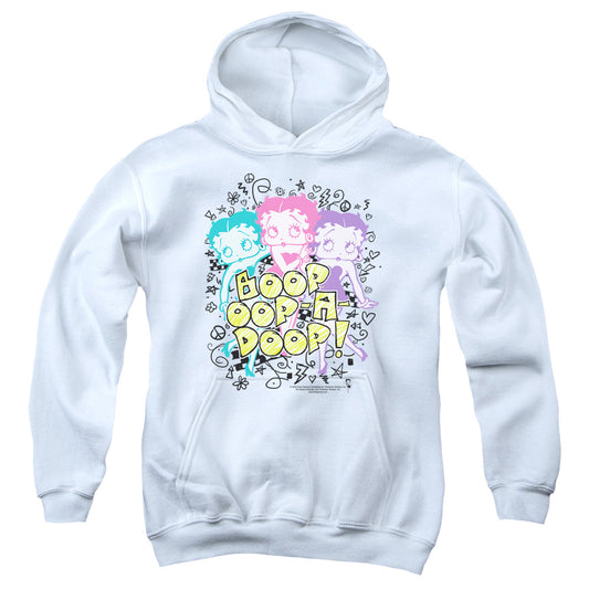 Betty Boop - Sketch - Youth Pull-over Hoodie - White