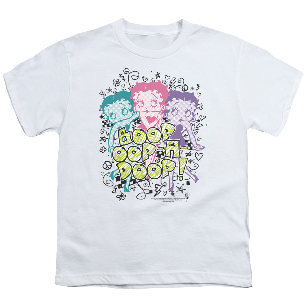 Betty Boop - Sketch - Short Sleeve Youth 18/1 - White T-shirt