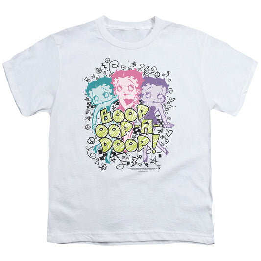 Betty Boop - Sketch - Short Sleeve Youth 18/1 - White T-shirt