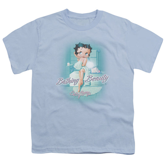 Betty Boop - Bathing Beauty - Short Sleeve Youth 18/1 - Light Blue T-shirt