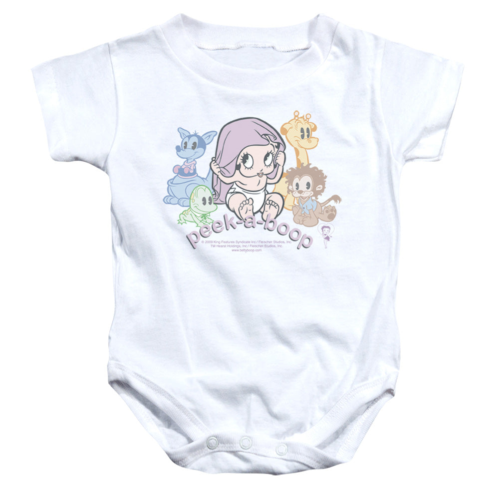 Betty Boop - Peek A Boo - Infant Snapsuit - White