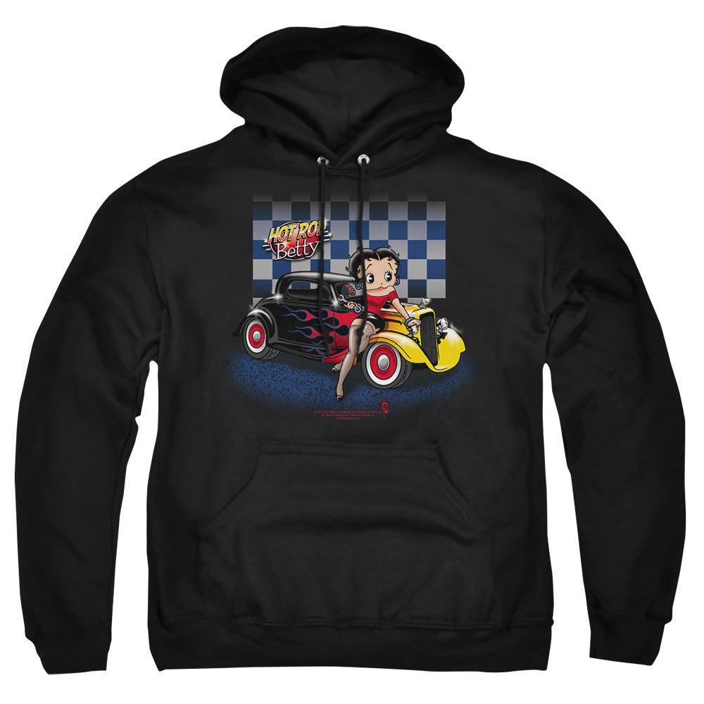 Betty Boop - Hot Rod Boop - Adult Pull-over Hoodie - Black