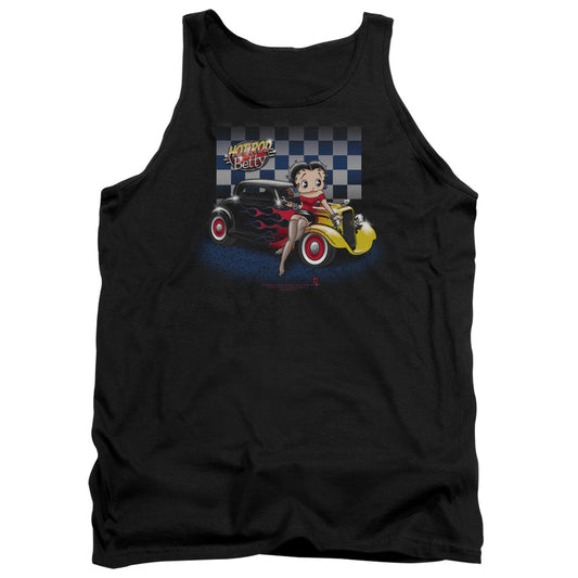 Betty Boop Hot Rod Boop - Adult Tank - Black