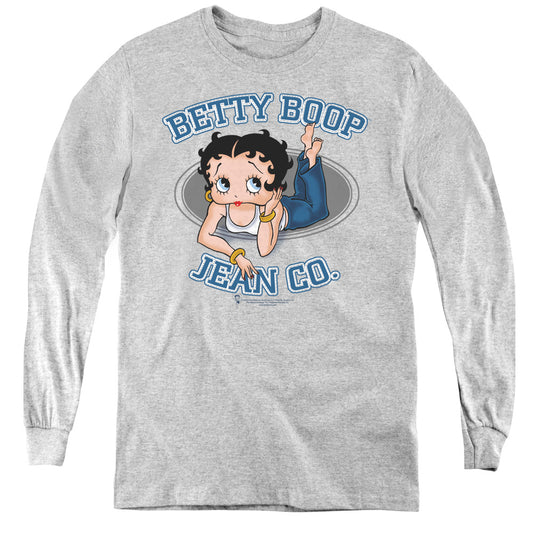Betty Boop - Jean Co - Youth Long Sleeve Tee - Athletic Heather