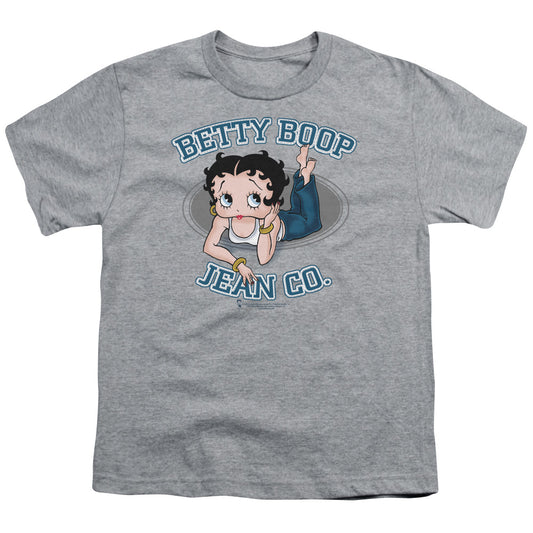 Betty Boop - Jean Co - Short Sleeve Youth 18/1 - Athletic Heather T-shirt