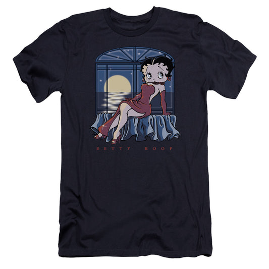 Betty Boop - Moonlight-premuim Canvas Adult Slim Fit 30/1 - Navy