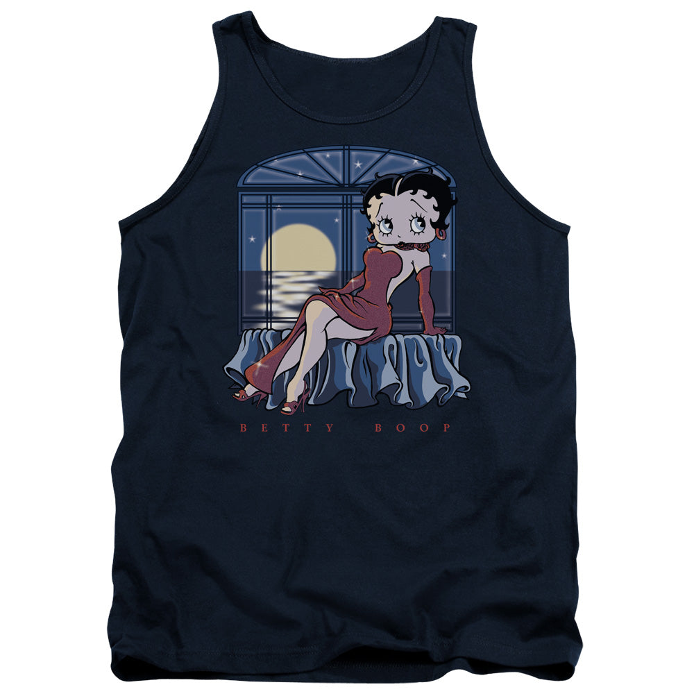 Betty Boop - Moonlight - Adult Tank - Navy