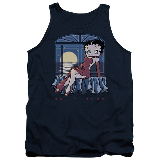 Betty Boop - Moonlight - Adult Tank - Navy