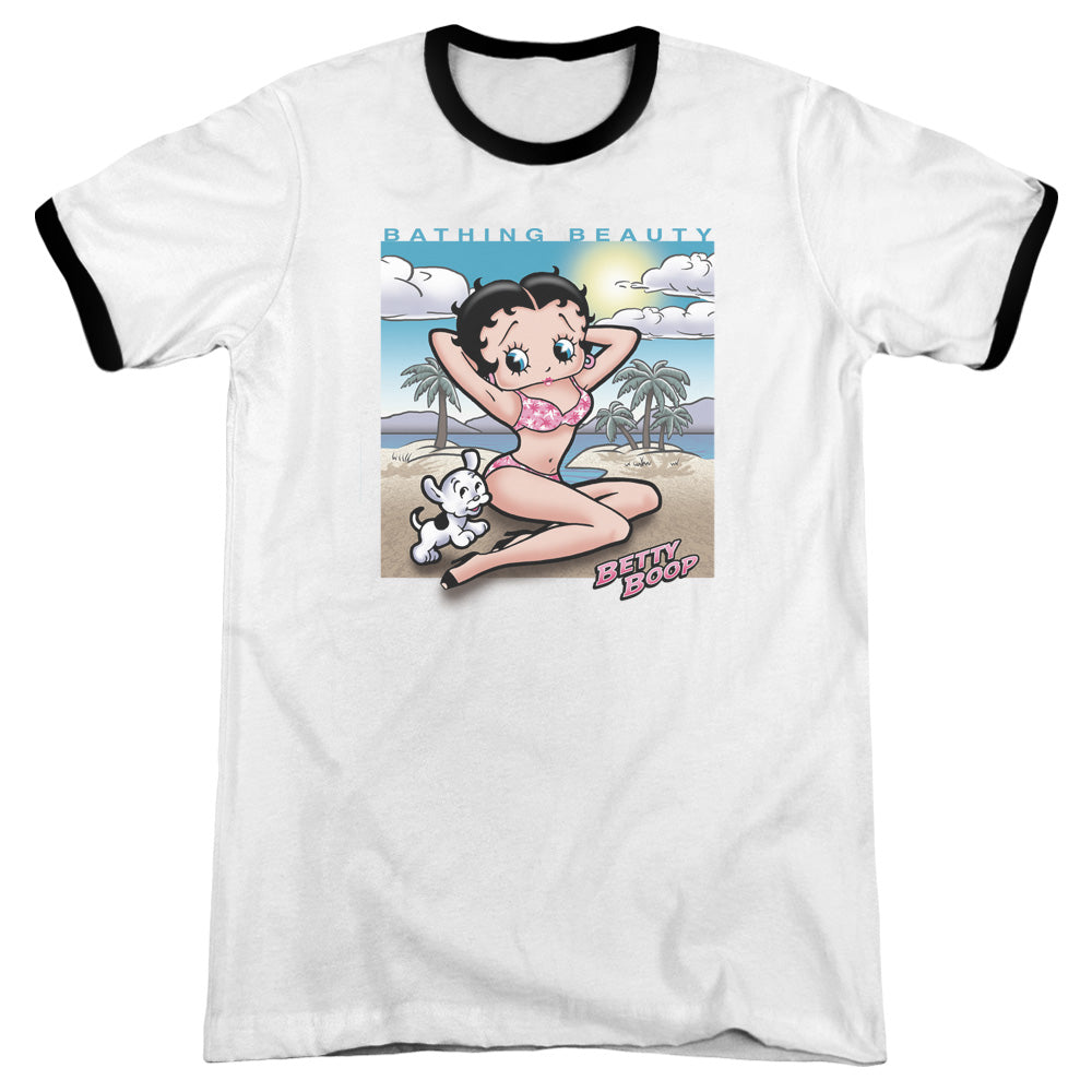 Betty Boop Sunny Boop - Adult Ringer - White/black
