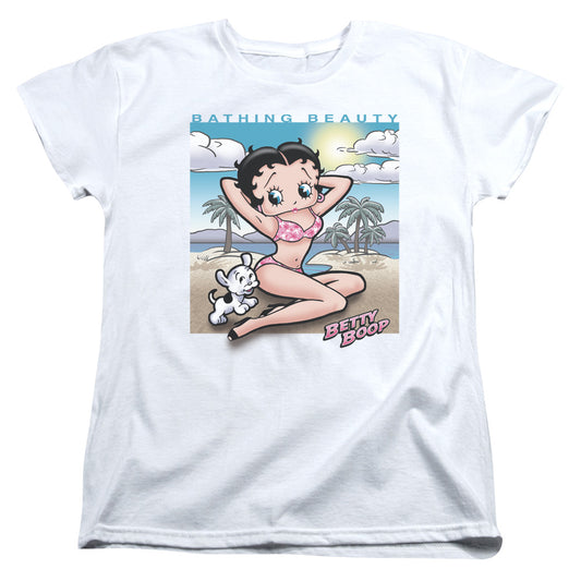 Betty Boop - Sunny Boop - Short Sleeve Womens Tee - White T-shirt