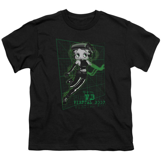 BETTY BOOP VIRTUAL BOOP - S/S YOUTH 18/1 - BLACK T-Shirt