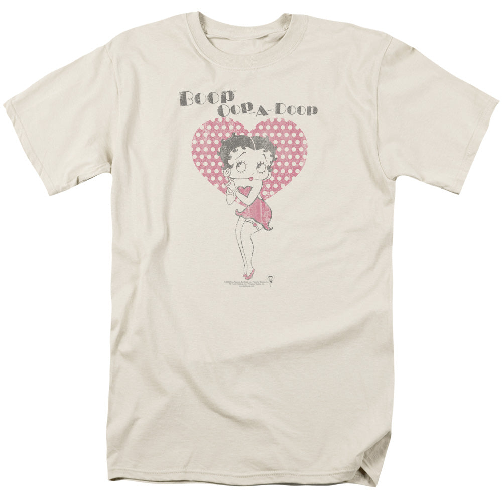 Betty Boop - Classically Booped - Short Sleeve Adult 18/1 - Cream T-shirt