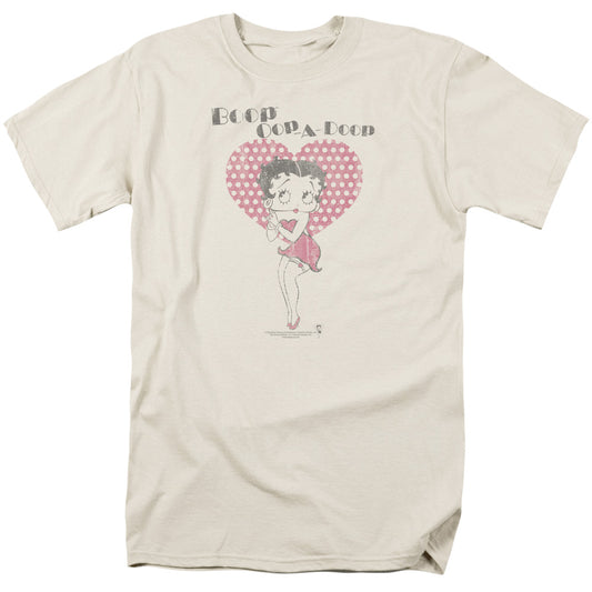 Betty Boop - Classically Booped - Short Sleeve Adult 18/1 - Cream T-shirt