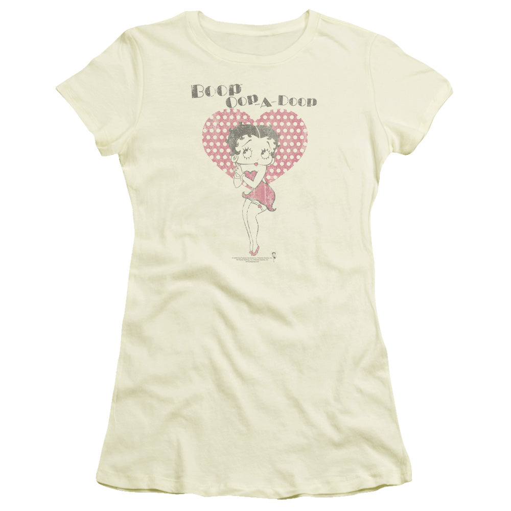 BETTY BOOP CLASSICALLY BOOPED - S/S JUNIOR SHEER - CREAM T-Shirt