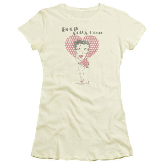 BETTY BOOP CLASSICALLY BOOPED - S/S JUNIOR SHEER - CREAM T-Shirt