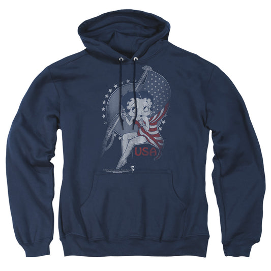 Betty Boop - Proud Betty - Adult Pull-over Hoodie - Navy