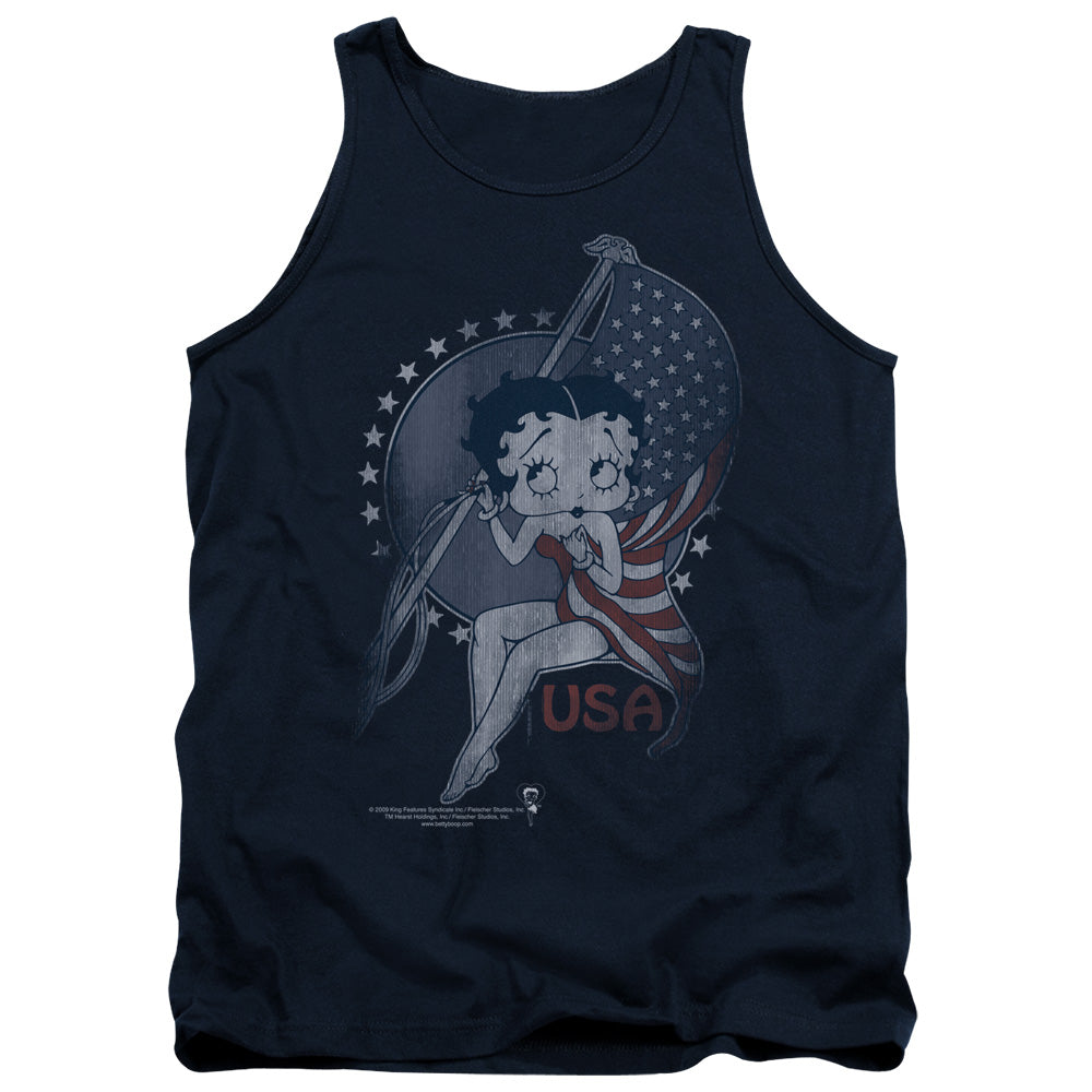 Betty Boop - Proud Betty - Adult Tank - Navy