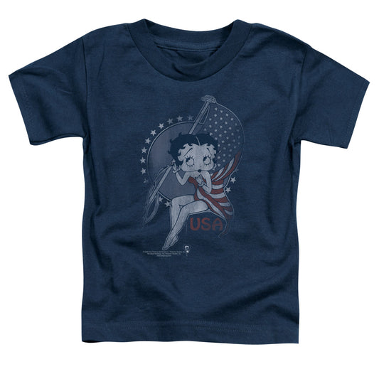 Betty Boop - Proud Betty - Short Sleeve Toddler Tee - Navy T-shirt